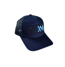 Load image into Gallery viewer, Navy Box Logo Cap
