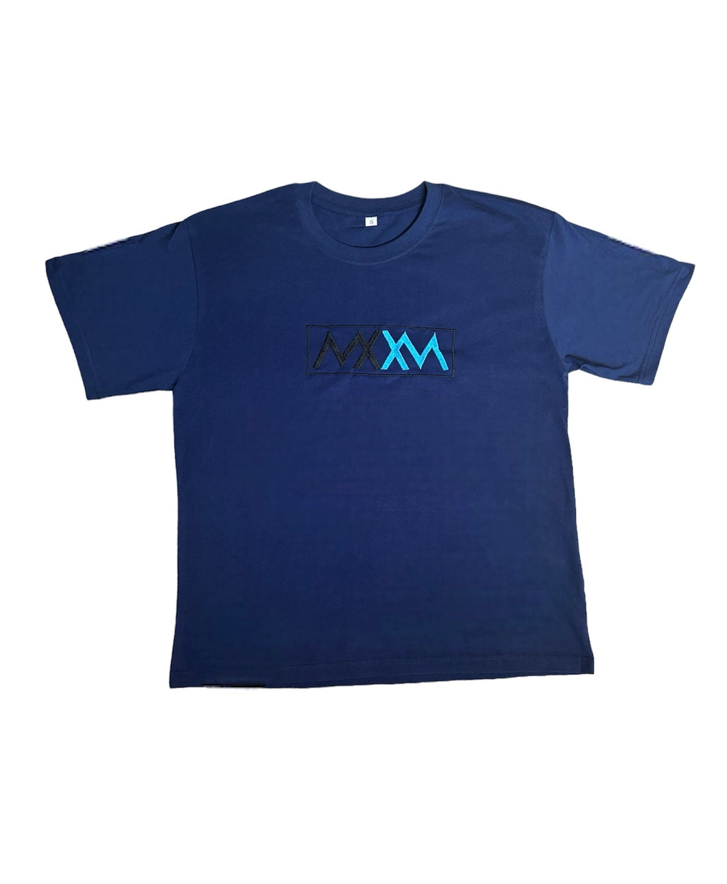 Navy Box Logo T-Shirt