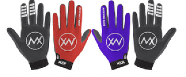 Black/Violet MXM Gloves