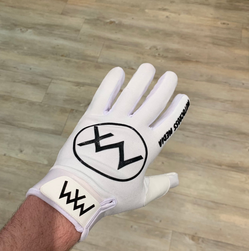 Motocross Media Gloves - White